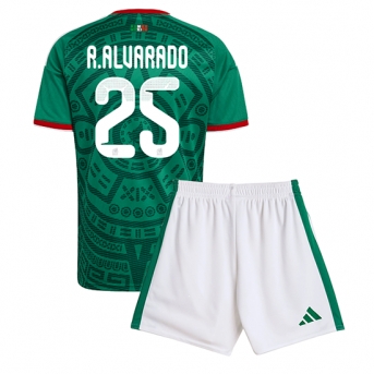 Billige Fotballdrakt Mexico Roberto Alvarado #25 Replika Hjemmedraktsett Barn VM 2026 Kortermet (med bukser)